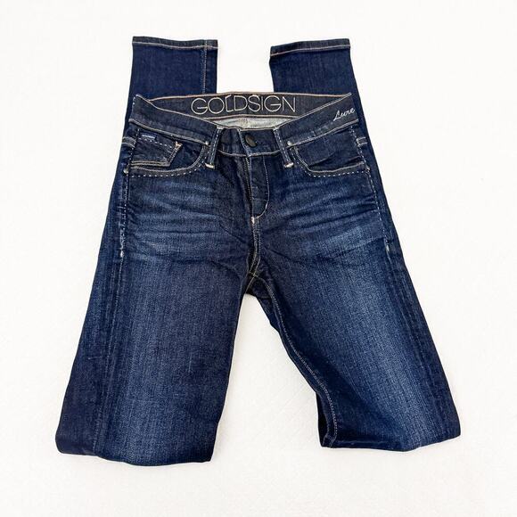 Goldsign Lure Skinny Jeans Super-Slim Faded Blue Size 24 $238 - Picture 6 of 8